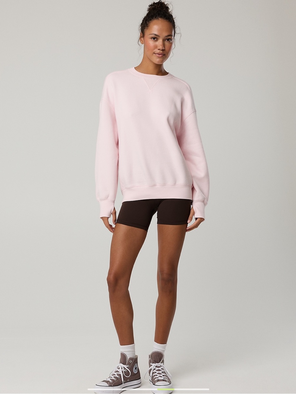 Aerie Pink Acid wash Sweatshirt Size XS Like New